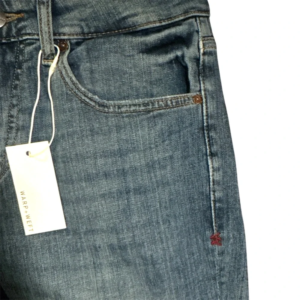 Warp + Weft ORD Chicago Straight Men's Jeans 30x34 |‎ Medium Blue Wash | NWT $78